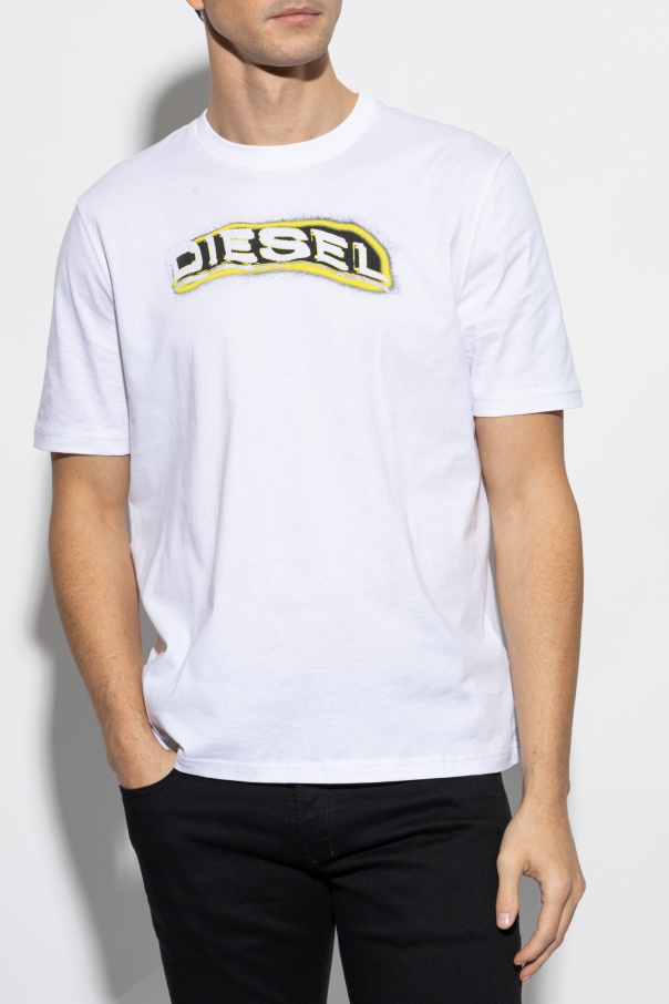 関税込【DIESEL】T Adjust Microdiv short sleeve T-shirt/White White T-shirt T-ADJUST-R4 Diesel - Vitkac AS